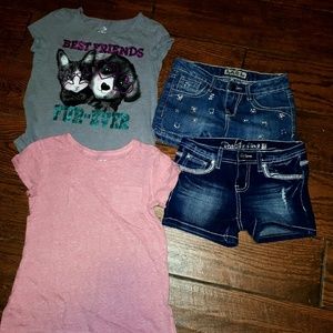 2 shirts and 2 shorts